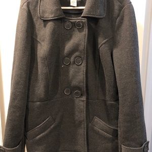 Sabrina Lauren New York Grey Pea Coat